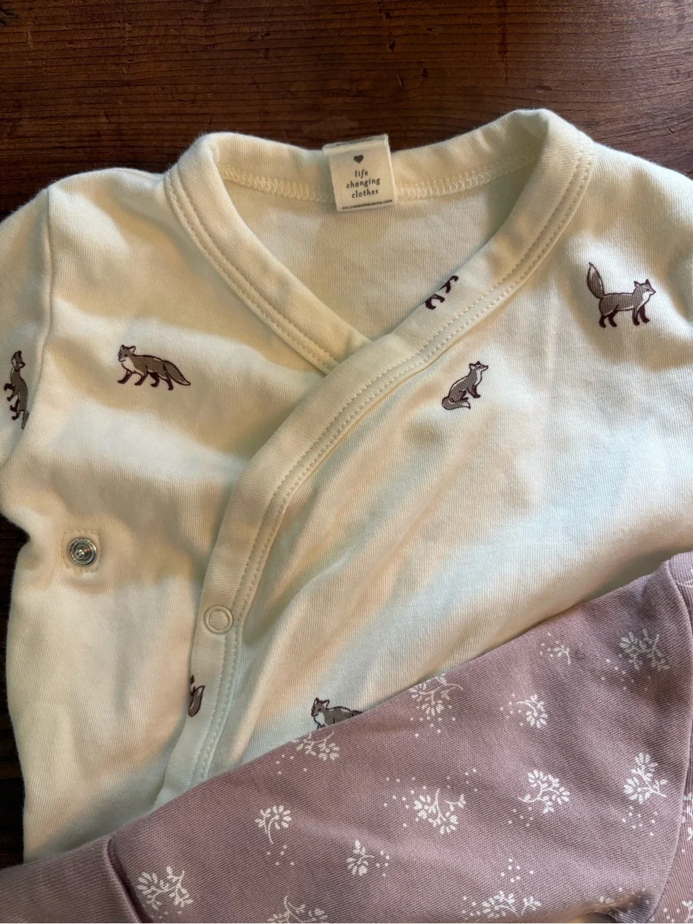 Newborn Colored Organics Indy Kimono Gowns (2)